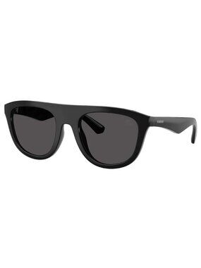 NEW BURBERRY BE4459U 300187 Black Grey Square Sunglasses 55mm